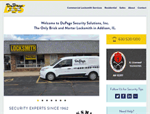 Tablet Screenshot of dupagesecuritysolutions.com